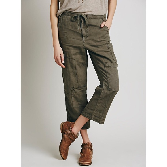 cropped utility pants